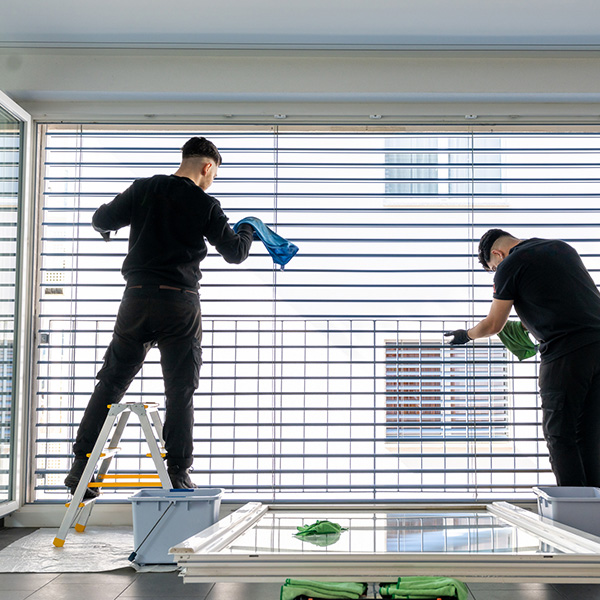 Rental property being cleaned for a new tenant